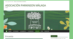 Desktop Screenshot of parkinsonmalaga.org